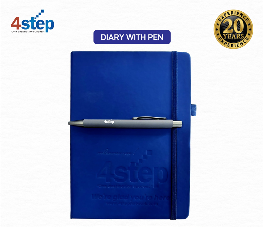 4Step Diary With Pen