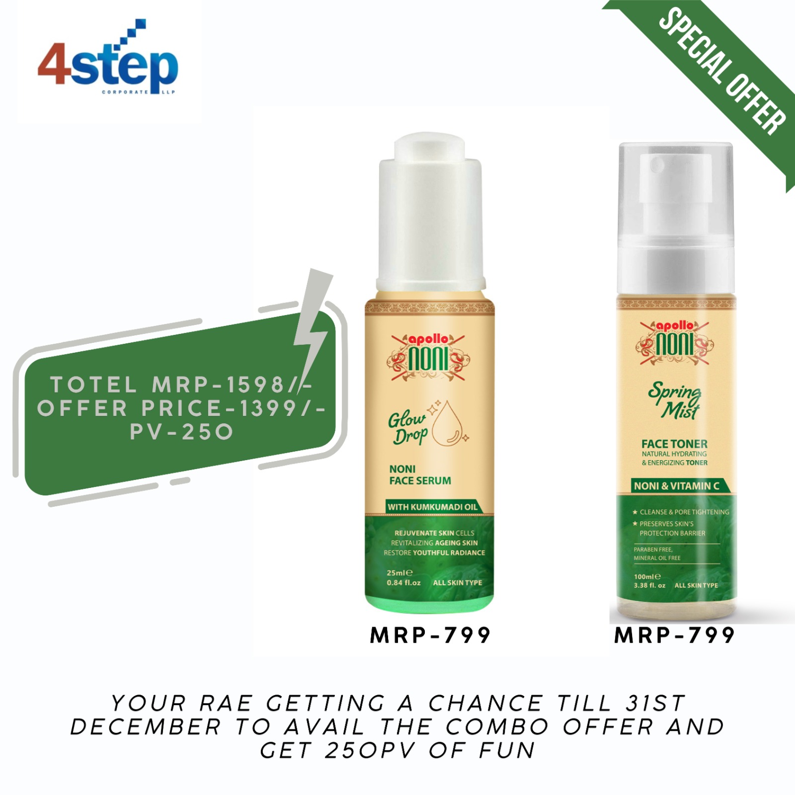 Noni Face Serum + Face Toner 