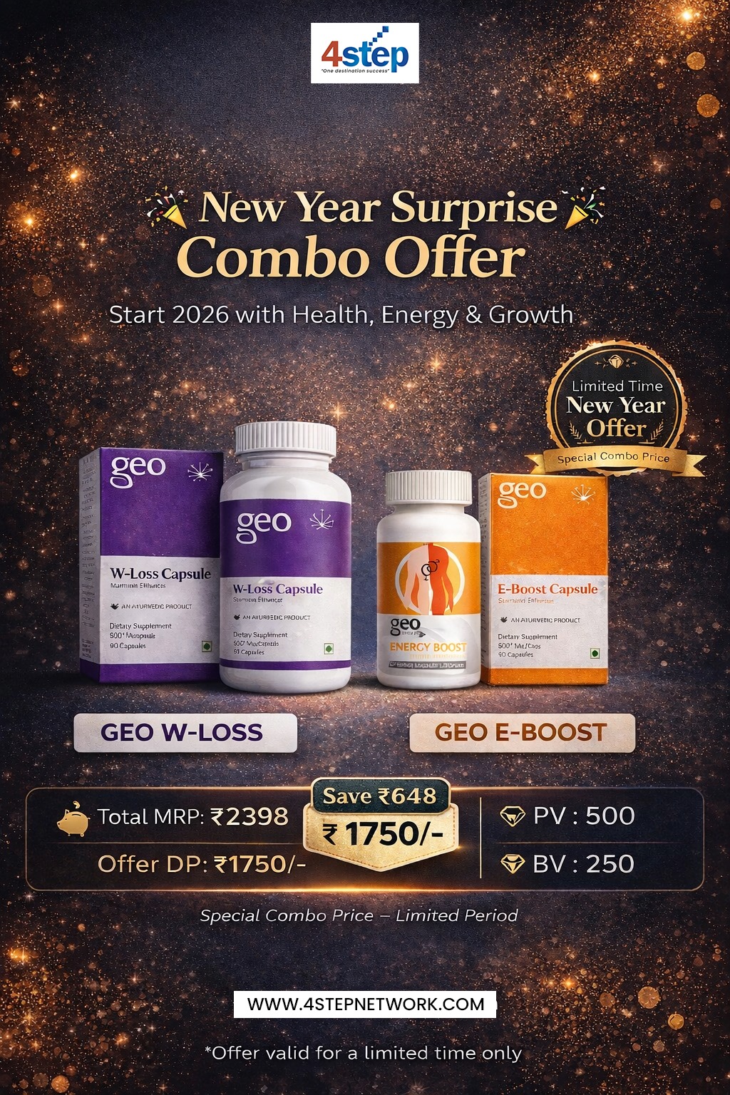 Geo Weight Loss + Geo Energy Boost (New Year Combo)